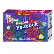 PEACOCK MAGICAL RED & GREEN